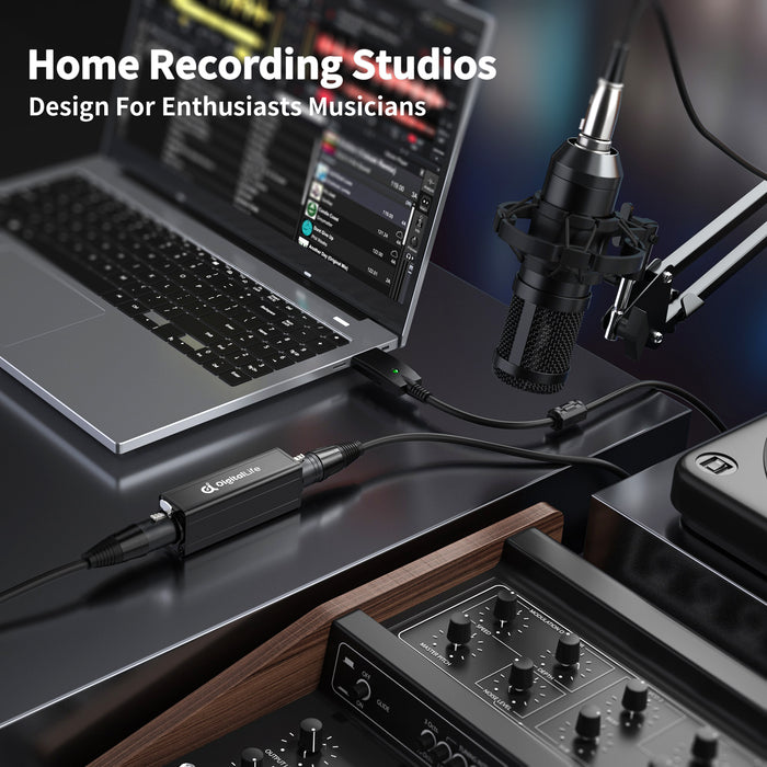 DigitalLife Single-Channel XLR Audio Ground Loop Noise Isolator - Hum Eliminator - Passive, XLR-A600-I, M/F