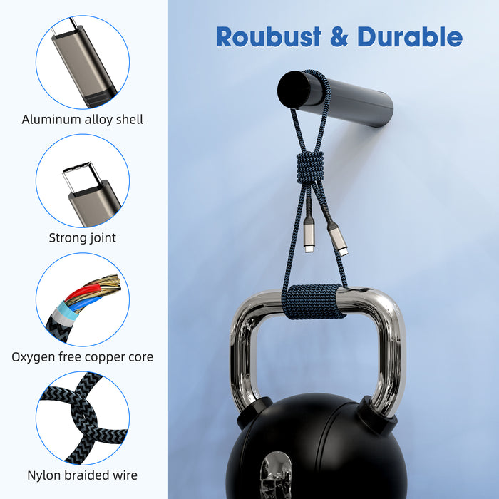 DigitalLife UC10G60-100 USB-C-Kabel 10 Gbit/s – 1 m USB 3.1 Typ-C-Kabel – 60 W (3 A) Power Delivery-Laden – Laden & Synchronisieren
