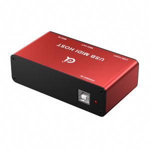 DigitalLife UHOST-I-R USB MIDI Host Box rear view showing the USB power input