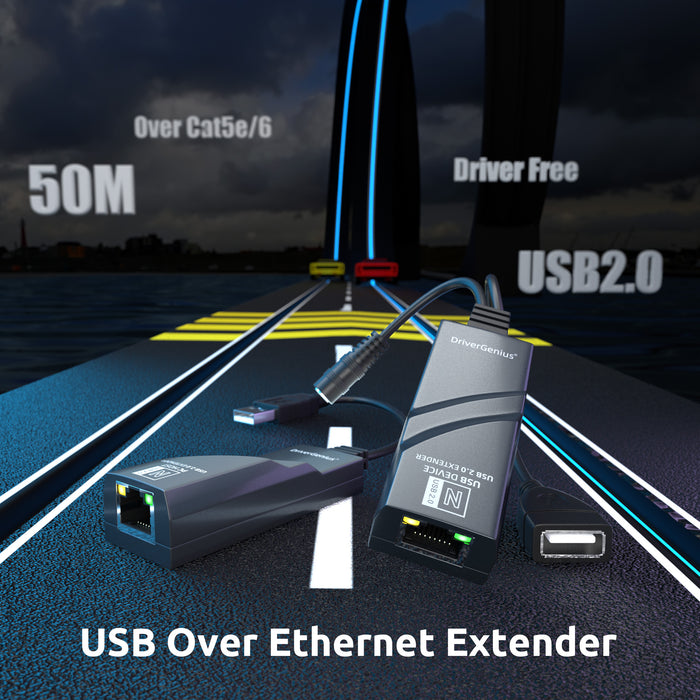 DigitalLife MIDI-EXT100 1-Port MIDI-USB Extender über CAT5/6, kompatibel mit Windows 11 / macOS Ventura 13.2.1
