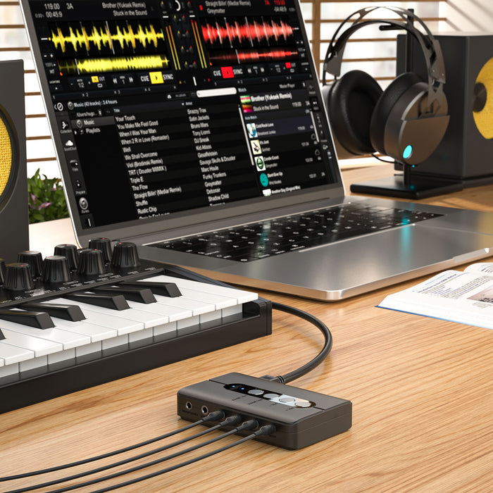 DigitalLife U2AUDIO7-1 7.1/5.1 External USB Sound Card for Windows, macOS