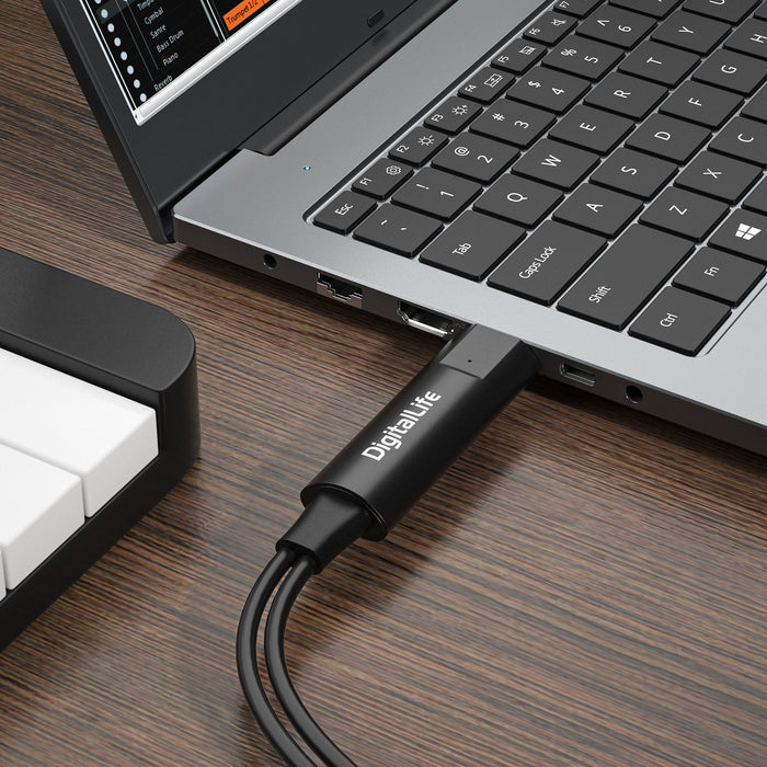 DigitalLife USB-zu-MIDI-Schnittstelle – 5-poliger DIN, BM1003