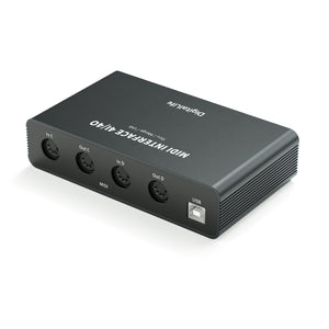 DigitalLife 2i/4o MIDI Merger Interface Box (MIDI Thru, MIDI-USB-Modi enthalten, UMB06)