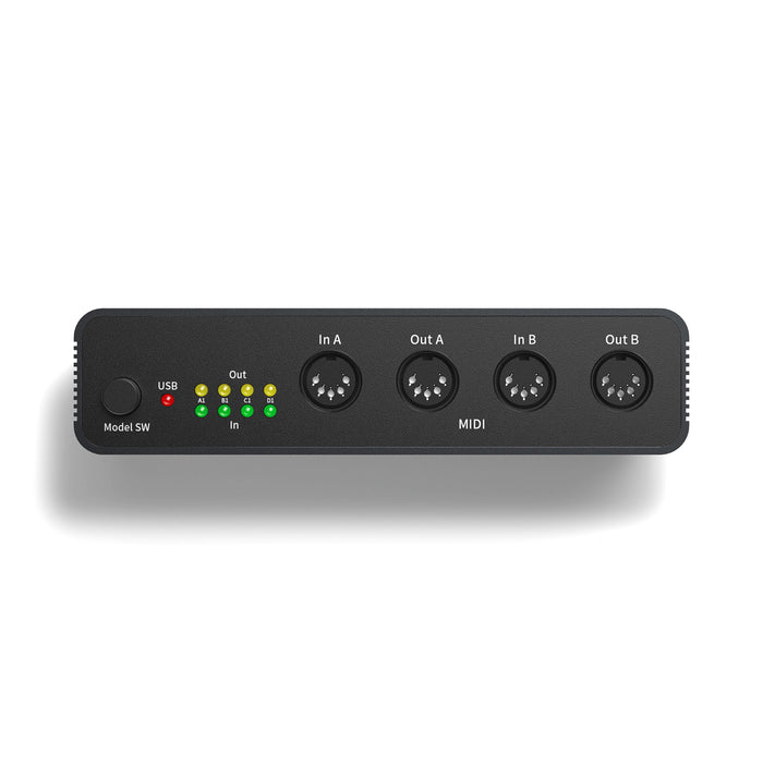 DigitalLife 2i/4o MIDI Merger Interface Box (MIDI Thru, MIDI-USB Modes Included, UMB06)
